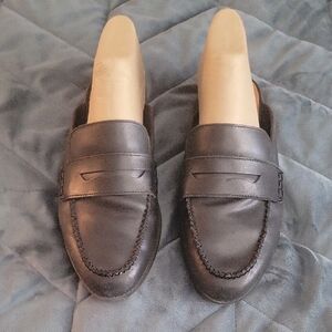 Lucky Brand Black Loafer Mules